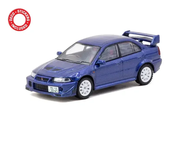 1:64 Tarmac - Mitsubishi Lancer Evolution VI, Tommi Mäkinen Edition, blue