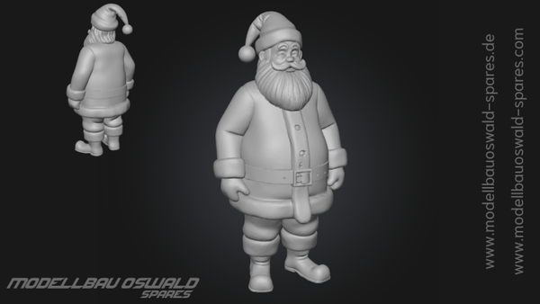 3D Druck Figur - Weihnachtsmann Franz (1:18)