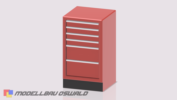 1:18 3D Druck - Diorama - Werkbank Schrank