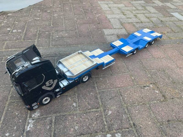 1:18 3D Druck Bausatz - 3-Achs Semi Satteltieflader YLW200