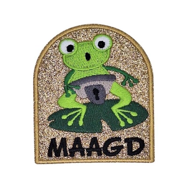 Embleem oeteldonk goud sterrenbeeld maagd