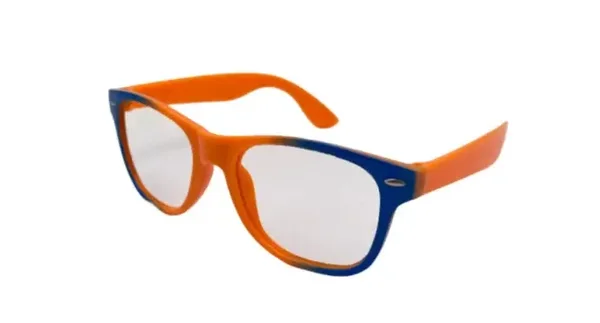 Bril oranje blauw (rayban model