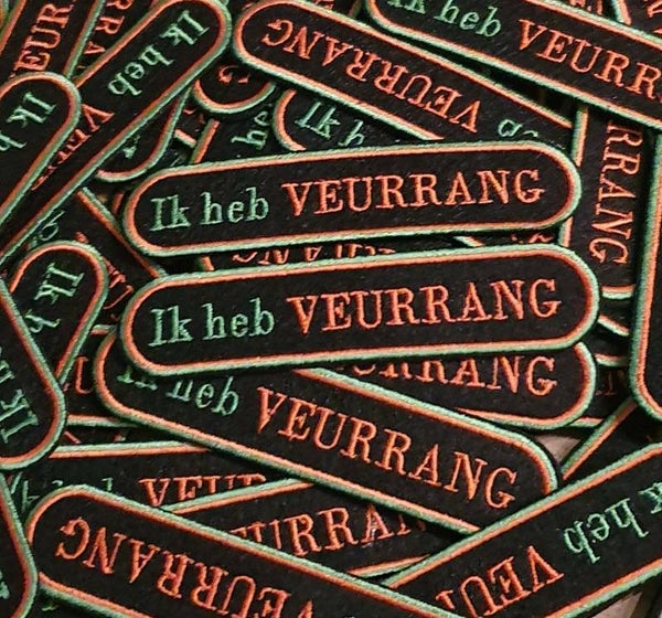 Embleem: Ik heb veurrang groen/oranje