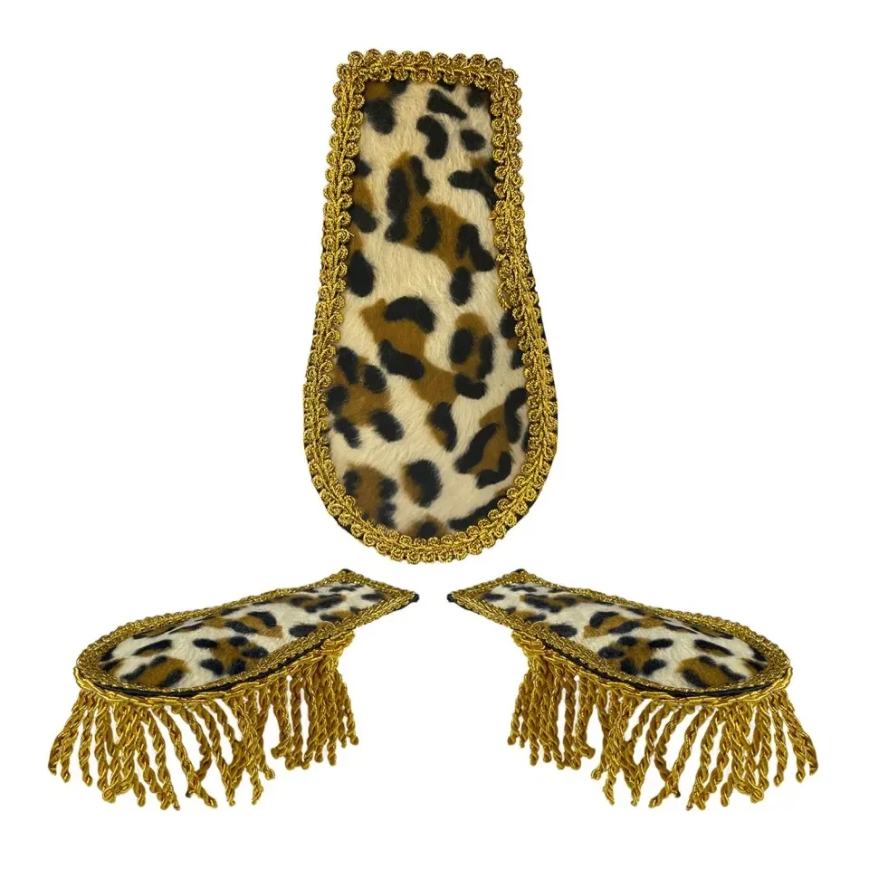 EPAULETTEN - PANTERPRINT GOUD