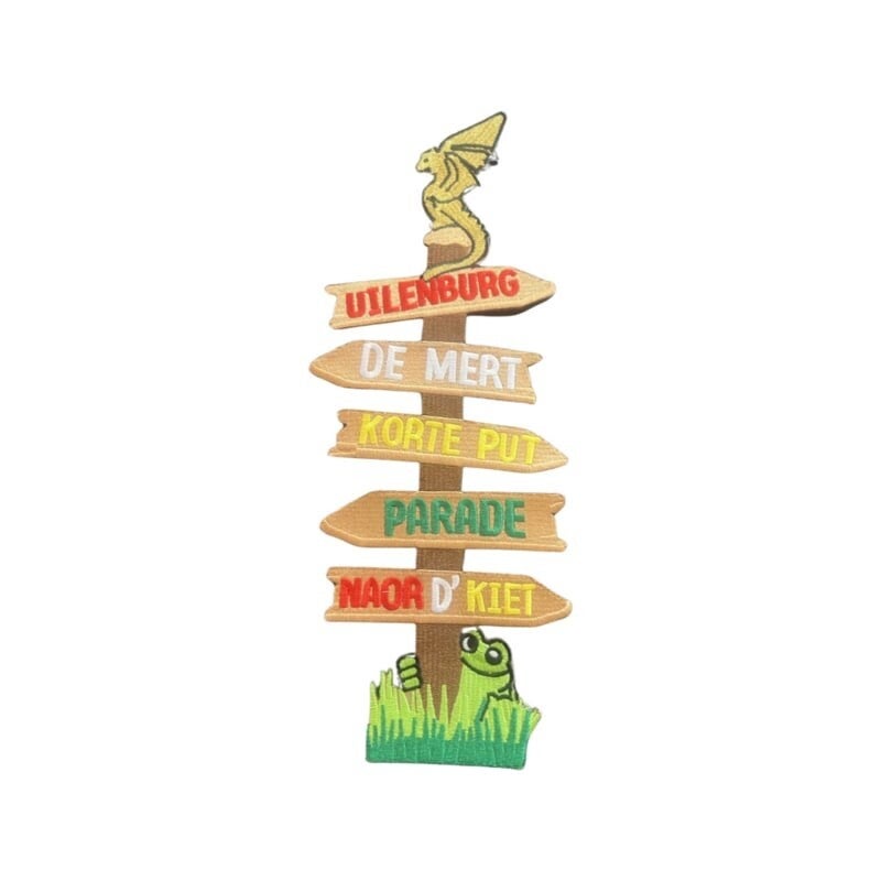 Oeteldonk rugembleem groot  wegwijzer