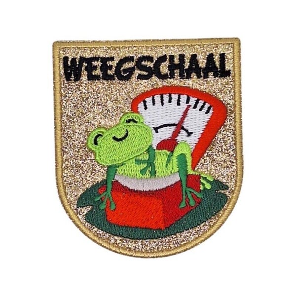 Embleem oeteldonk goud sterrenbeeld weegschaal