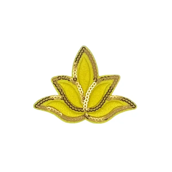 Lotus bloem Geel met Gouden Pailletten