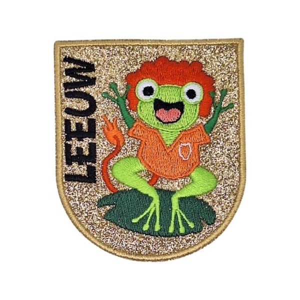 Embleem oeteldonk goud sterrenbeeld leeuw