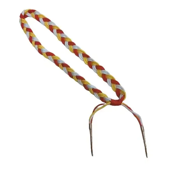 Oeteldonkse erekoord gevlochten met gouden pin