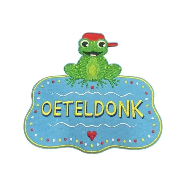 Rugembleem jongens blauw Afmeting 18x17cm