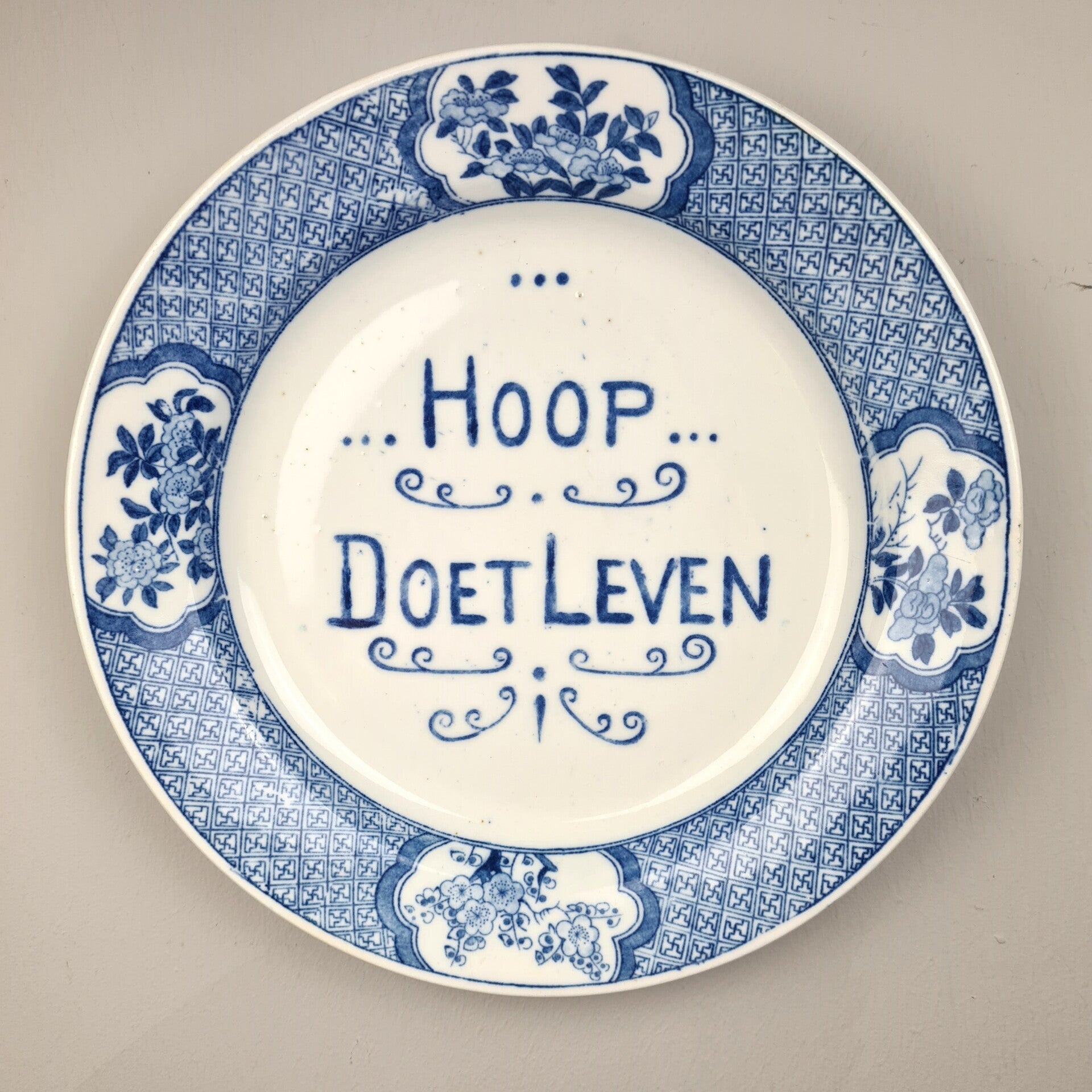 Wandbord "Hoop doet leven"