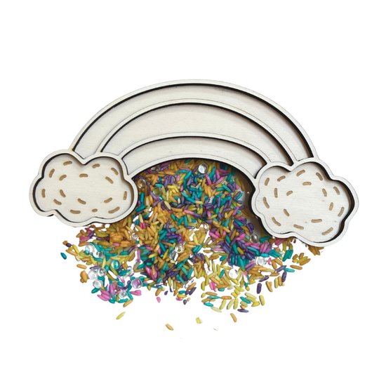 Regenboog speeltray