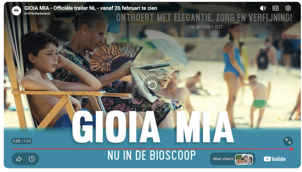 Film: Gioia Mia  14 september Locatie: Van Gogh Village Museum, Berg 29, 5671 CA Nuenen