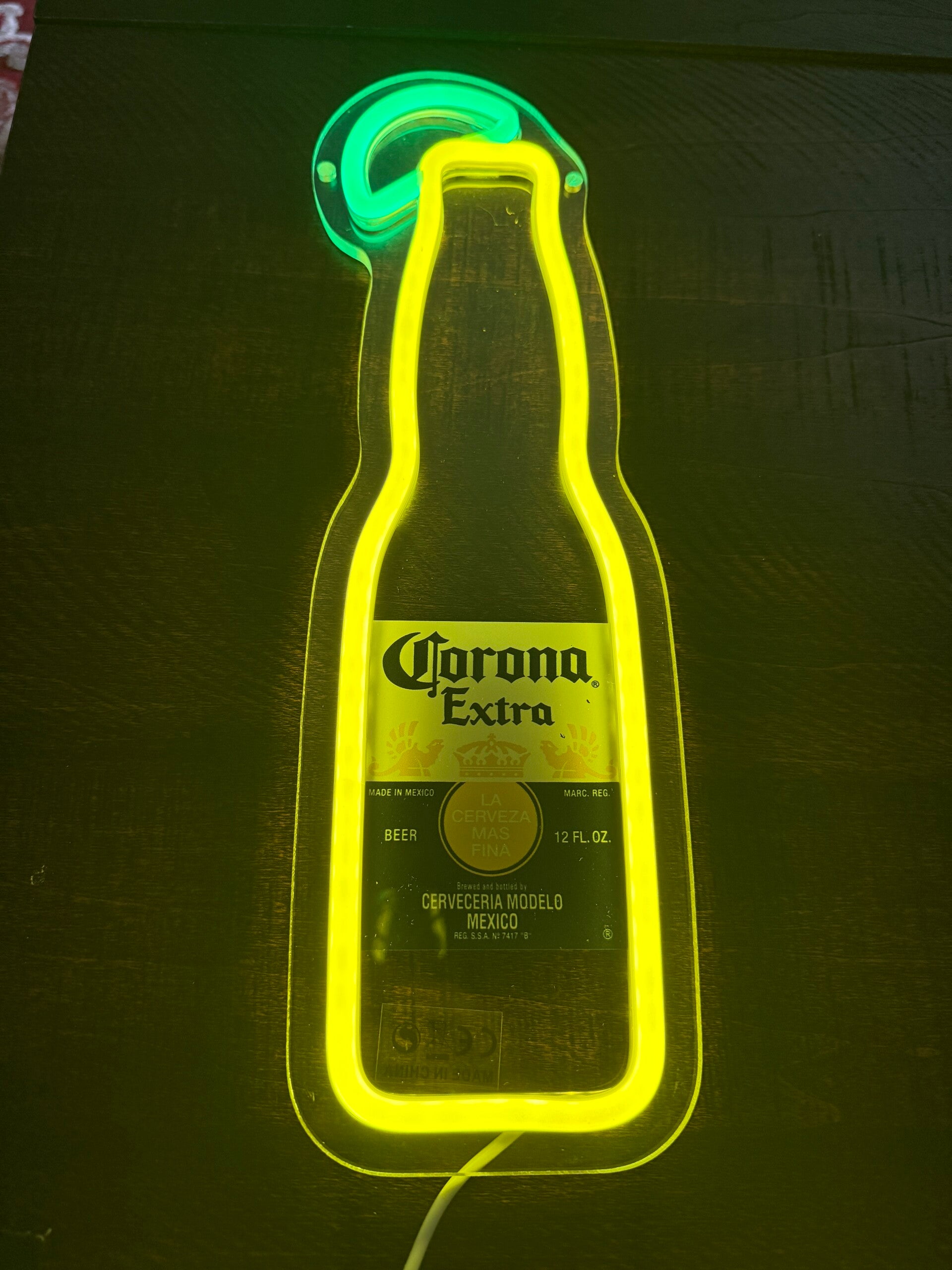 Corona Beer bottle neon/LED