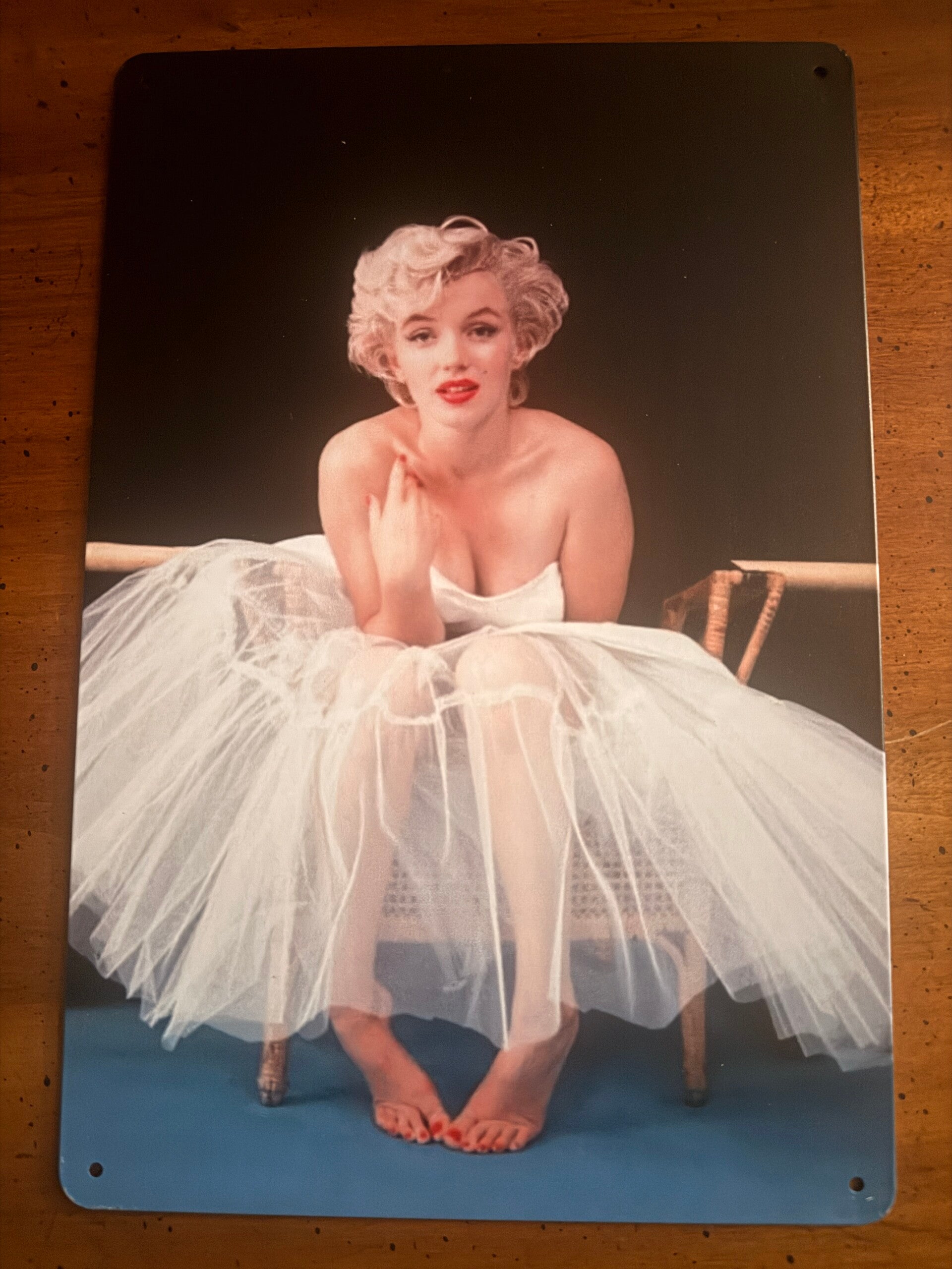 Marilyn Monroe 8x12 metal sign