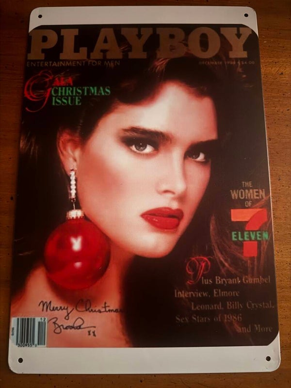 Playboy cover 8x12 metal sign