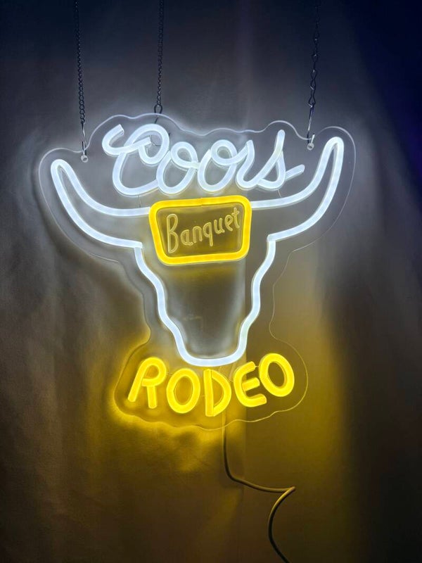 Coors Rodeo neon LED