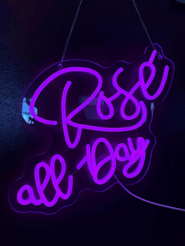 Rose’ All Day neon LED sign