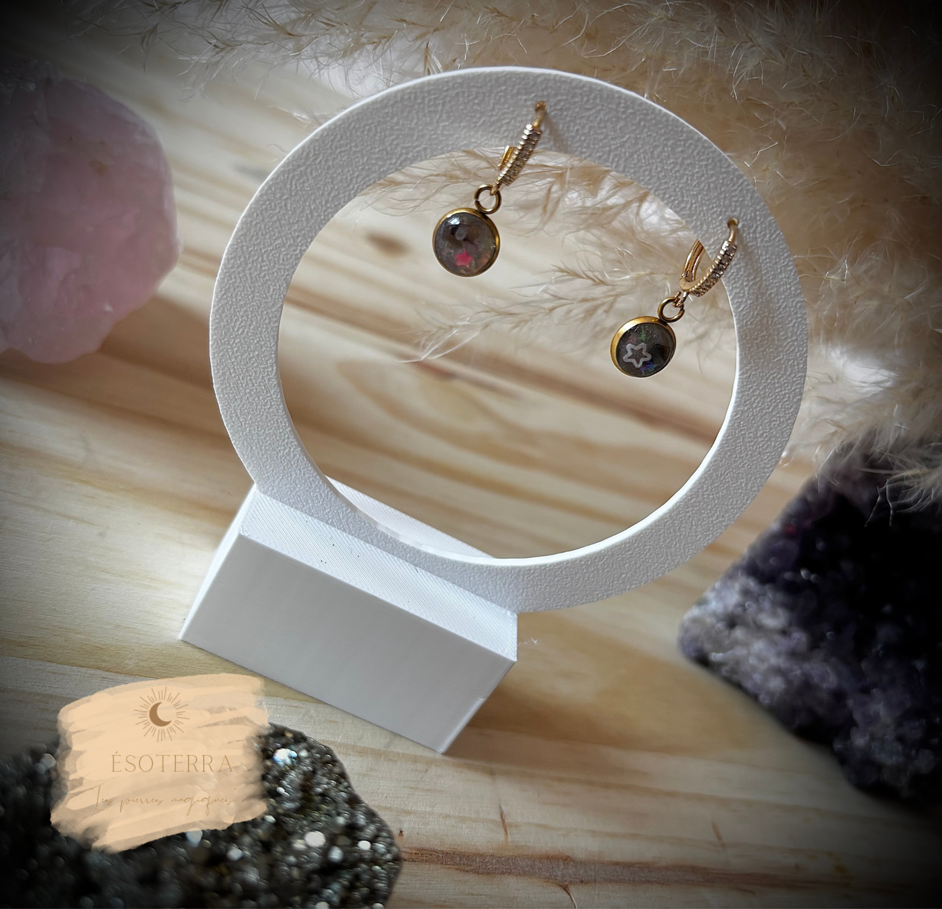 Boucles d’oreilles « Blessure Guérison / Renaissance »