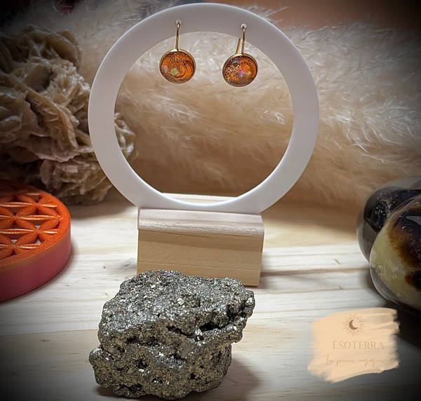 Boucles d’oreilles « Chakra Sacré »