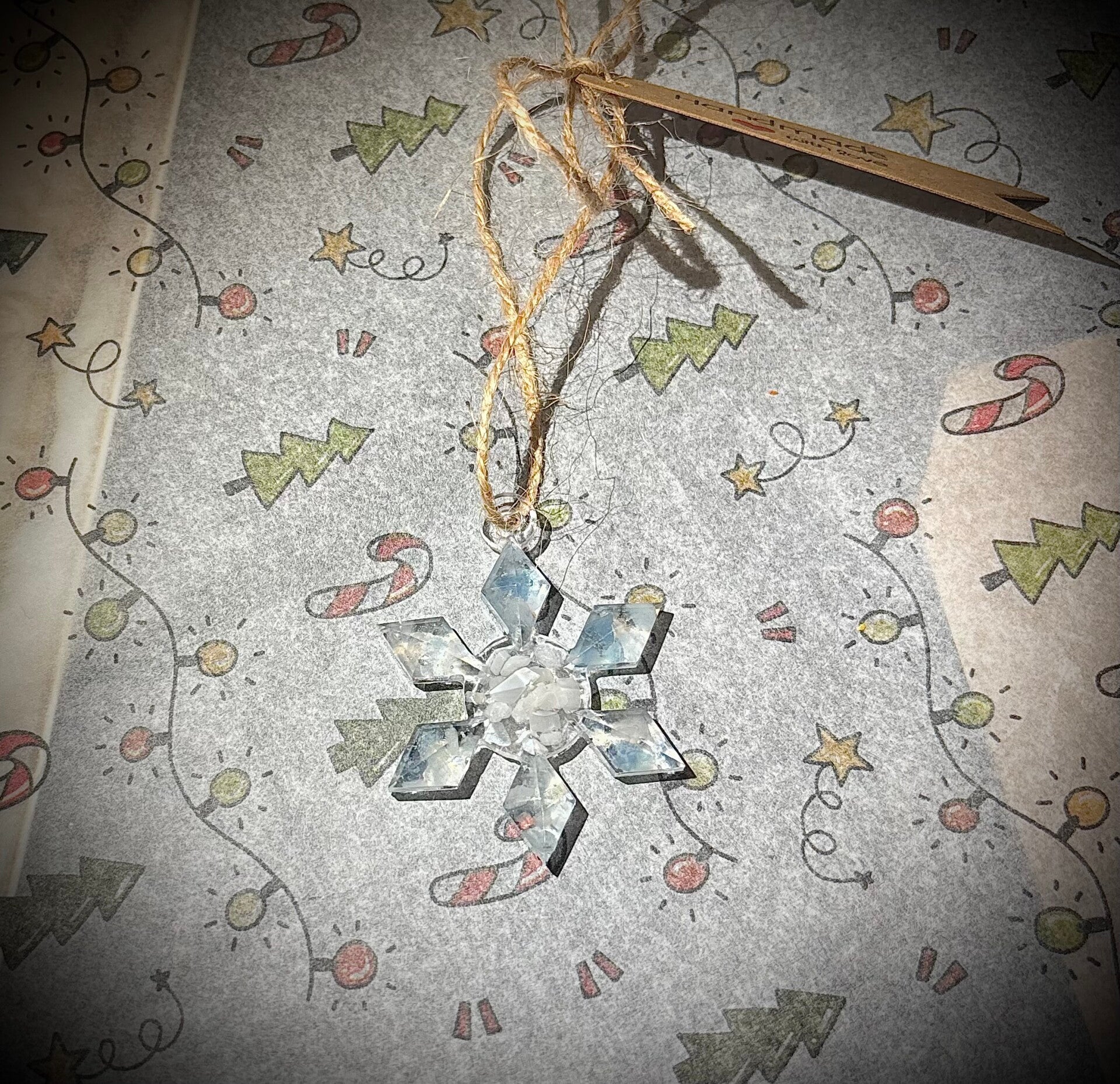 Flocon Aiguë Marine & Pierre de Lune ❄️