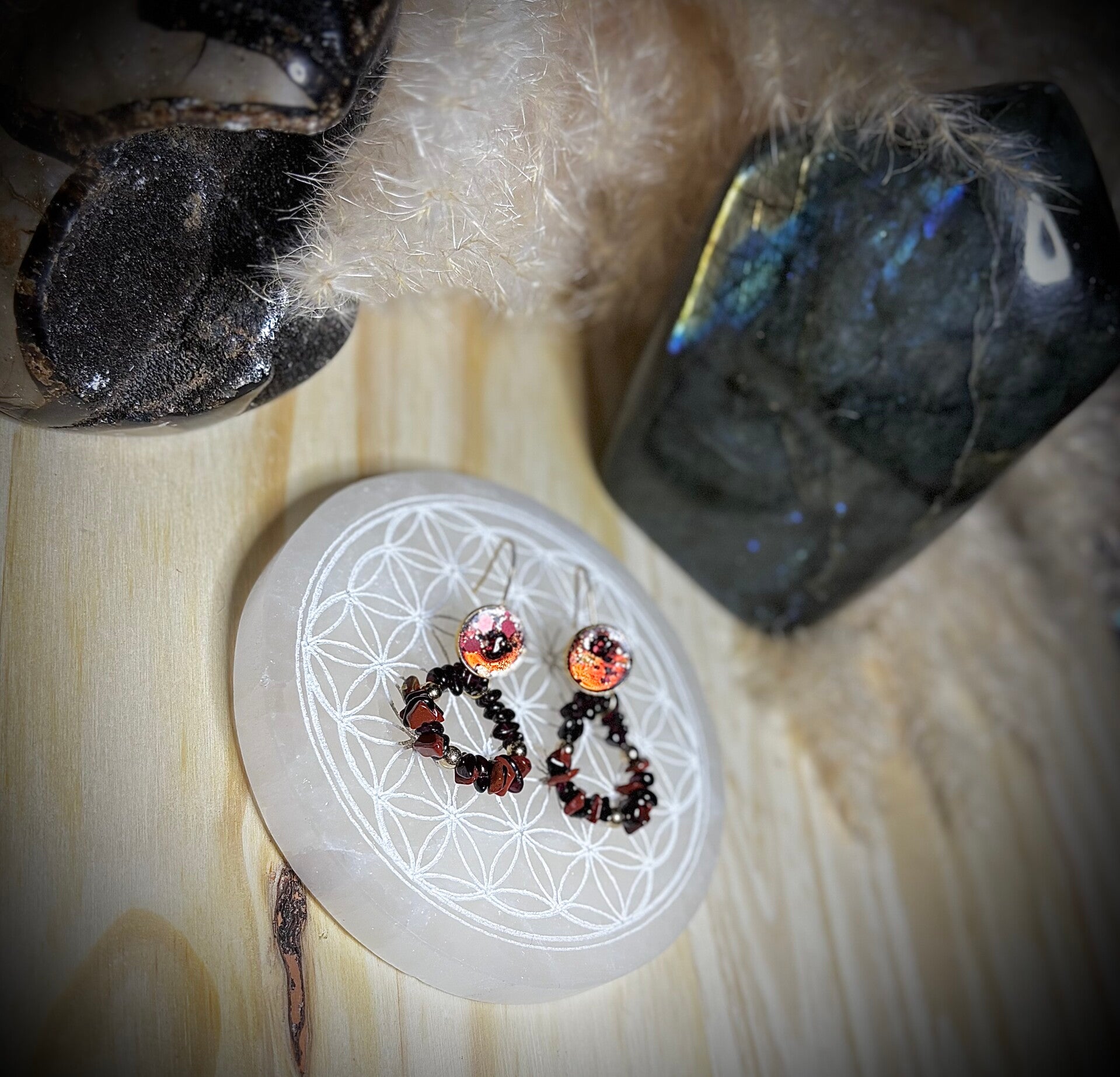 Boucles d’oreilles « Chakra Racine »