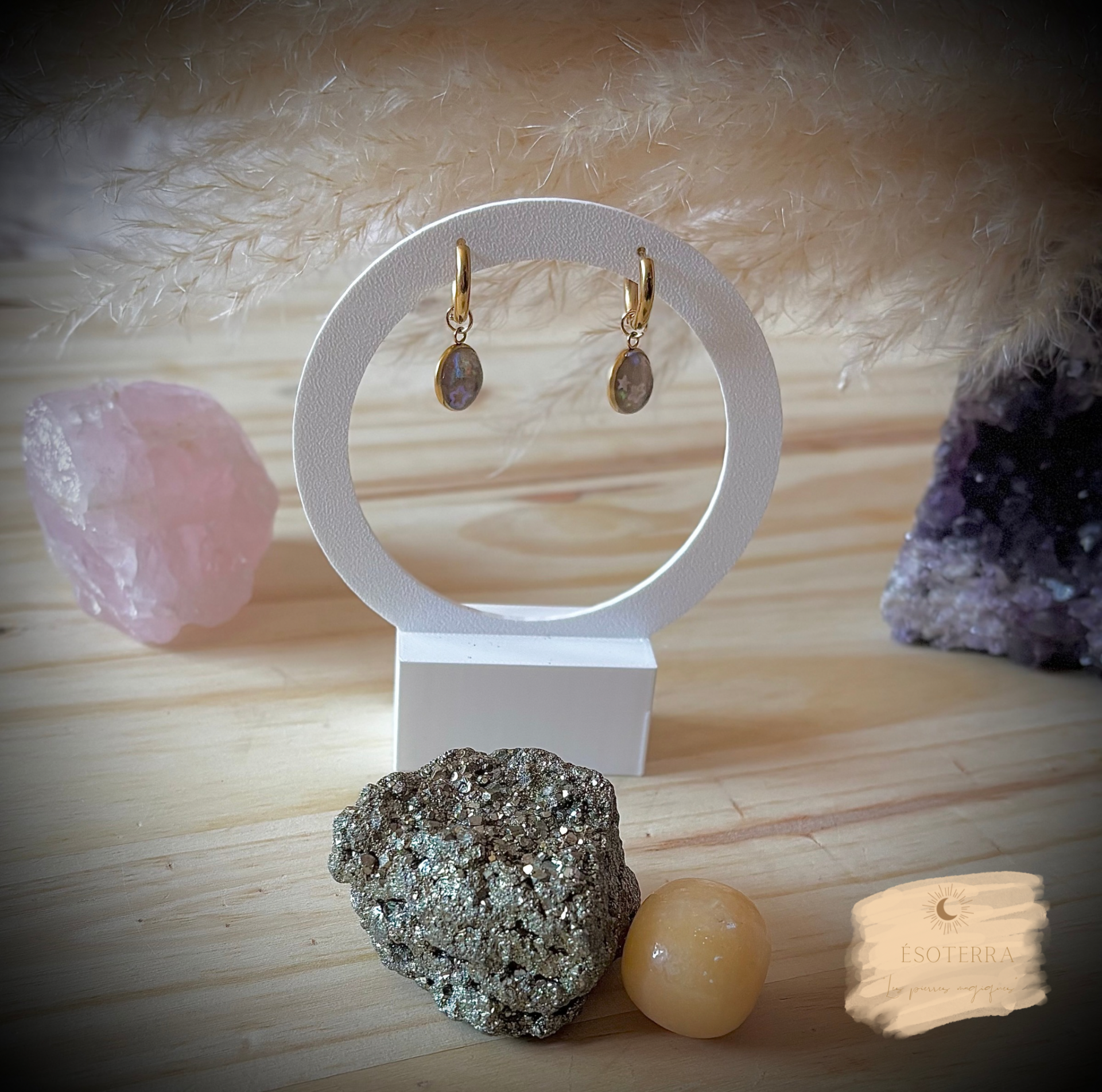 Boucles d’oreilles « Blessure Guérison / Renaissance »