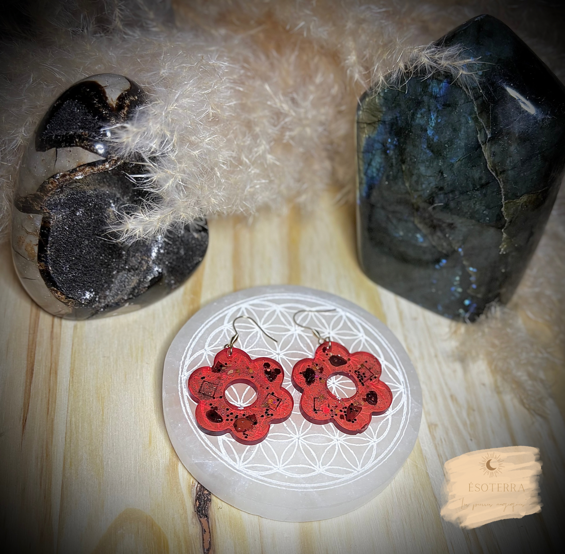 Boucles d’oreilles « Chakra Racine »