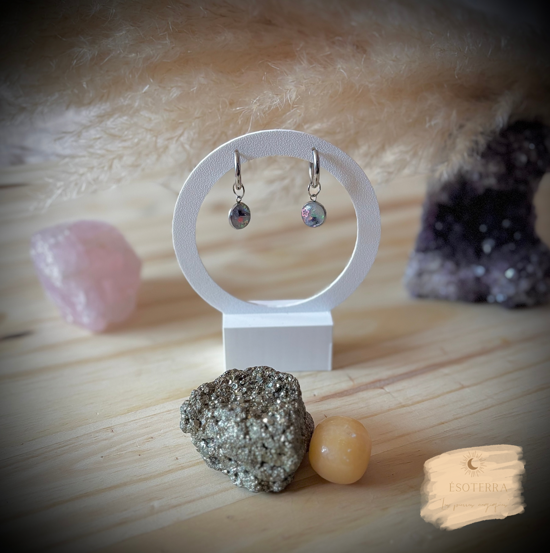 Boucles d’oreilles « Blessure Guérison / Renaissance »