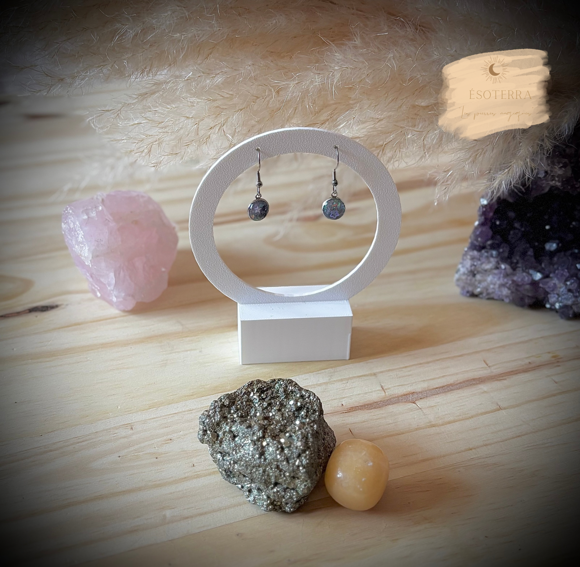 Boucles d’oreilles « Blessure Guérison / Renaissance »