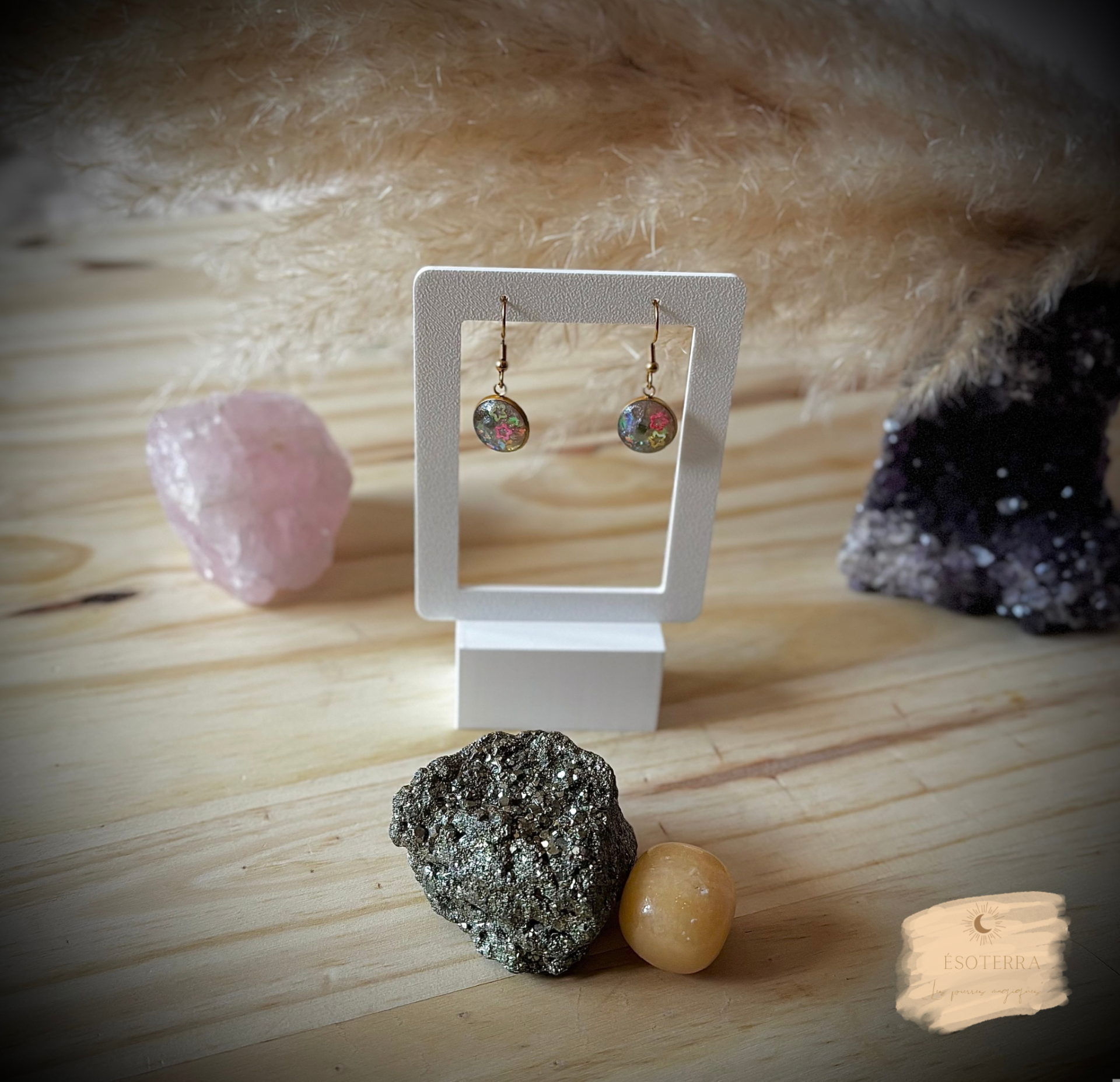 Boucles d’oreilles « Blessure Guérison / Renaissance »