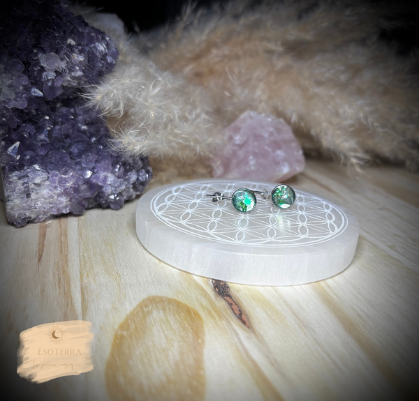 Boucles d’oreilles « Chakra du Cœur »