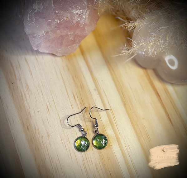 Boucles d’oreilles « Chakra du Cœur »