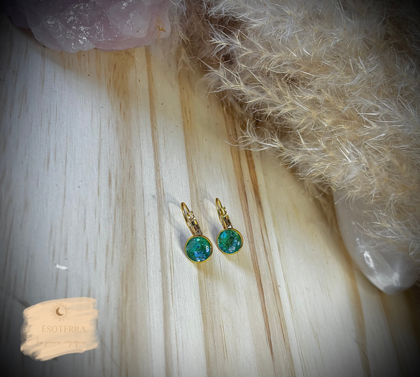 Boucles d’oreilles « Chakra de la Gorge »