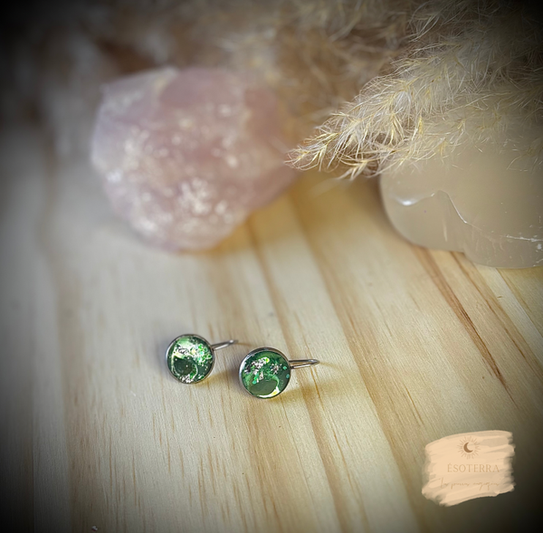 Boucles d’oreilles « Chakra du Cœur »