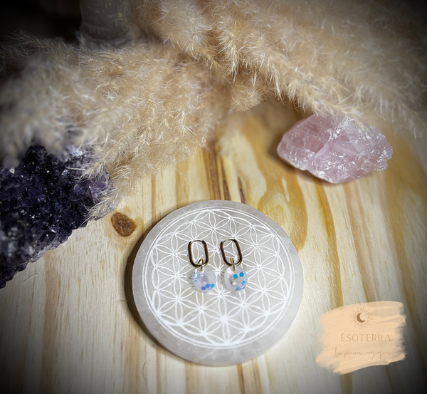 Boucles d’oreilles « Chakra Couronne »