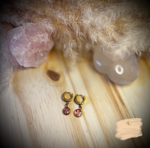 Boucles d’oreilles « Chakra du Cœur »