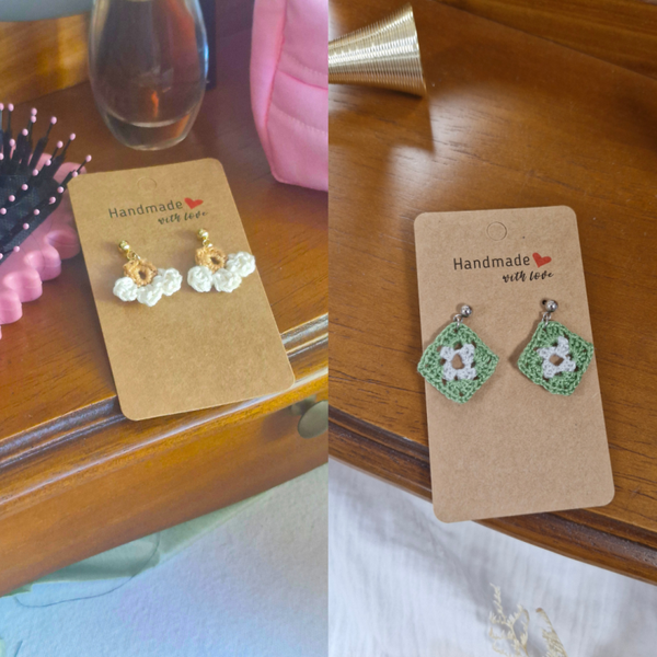 Boucles d’Oreilles en Crochet – Un souffle de poésie dans votre quotidien