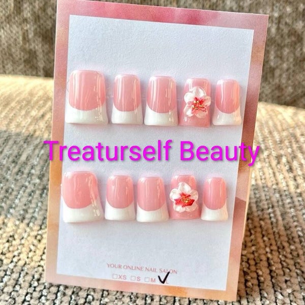 Pink White Flower