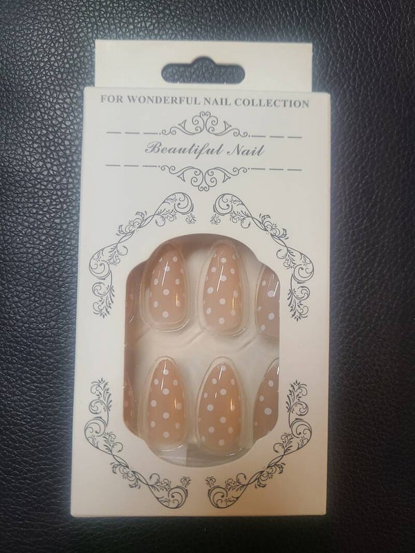 Polka Dot Medium Almond