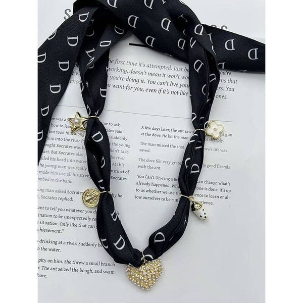 Copper Plated Cloth Necklace