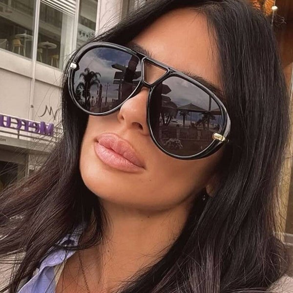 Double Bridge Large Frame Sunglasses