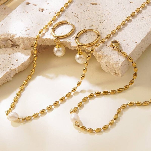 Stainless Steel Pearl Set