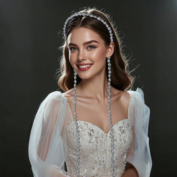 Crystal Beaded Tassel Headband