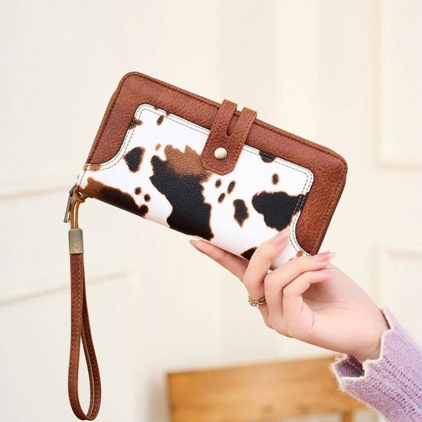 Cow Print Wallet