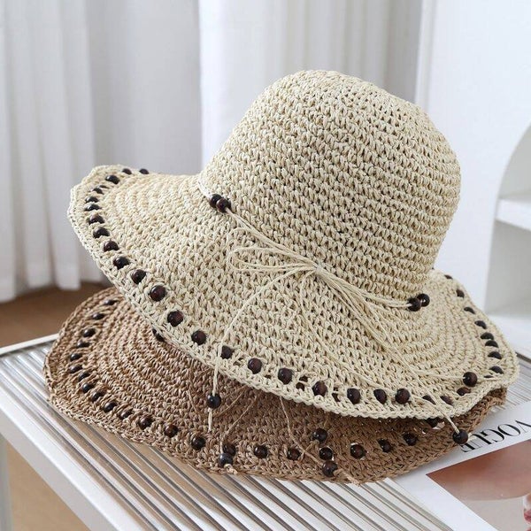 Khaki Korean Style High End Raffia