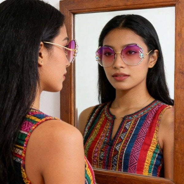 2025 Rhinestone Crystal Fashion Sunglasses
