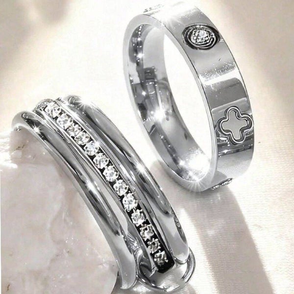 Two-Piece Silver Ring Set
