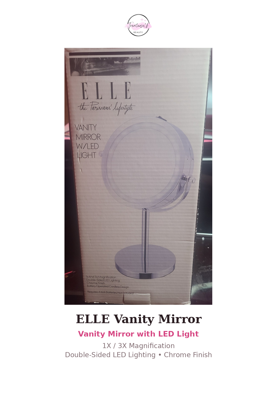 Elle Vanity Mirror w/LED Light