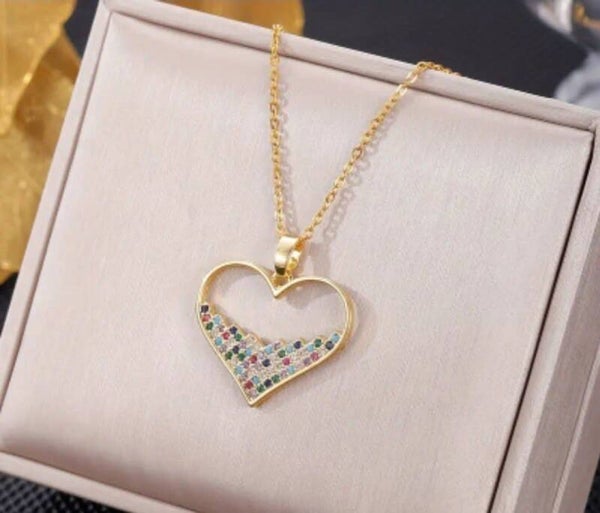 STAINLESS STEEL Heart Necklace